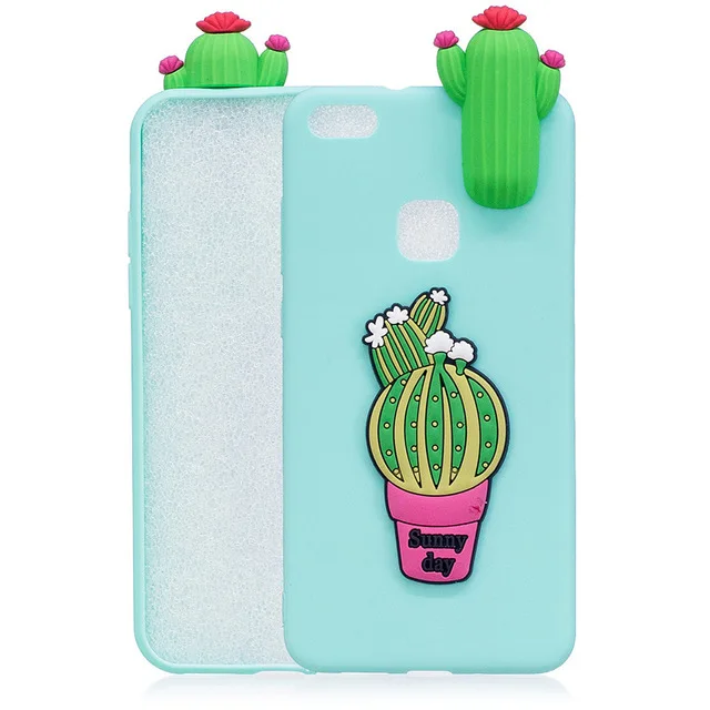 Plant cactus 3D мультяшный чехол для huawei P10 Lite 5,2 дюймов Мягкая силиконовая задняя крышка для huawei P10 lite P10lite защитный чехол для телефона - Цвет: Plant cactus