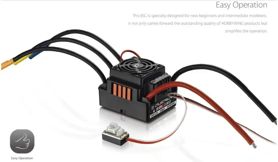 Hobbywing QuicRun 150A водонепроницаемый бесщеточный ESC Регулятор скорости QuicRun-WP-8BL150 для 1/8 RC багги монстр Спортивный автомобиль