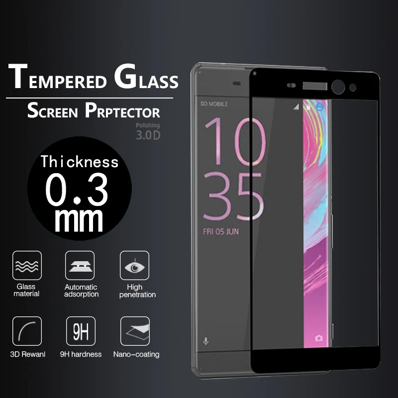 Закаленное стекло премиум класса с полным покрытием пленка для Sony Xperia XA Ultra 6 0 &quot