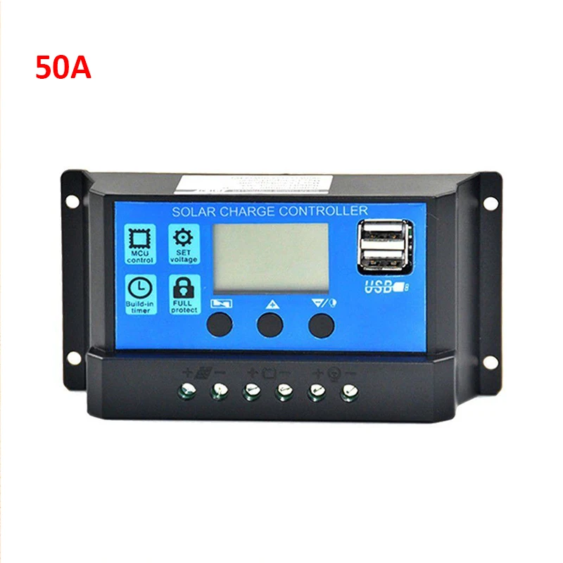 30A 20A 10Amps 12V 24V Auto Solar cells Panel Battery Charge Controller PWM PV Regulators with LCD Display and 5V USB | Обустройство