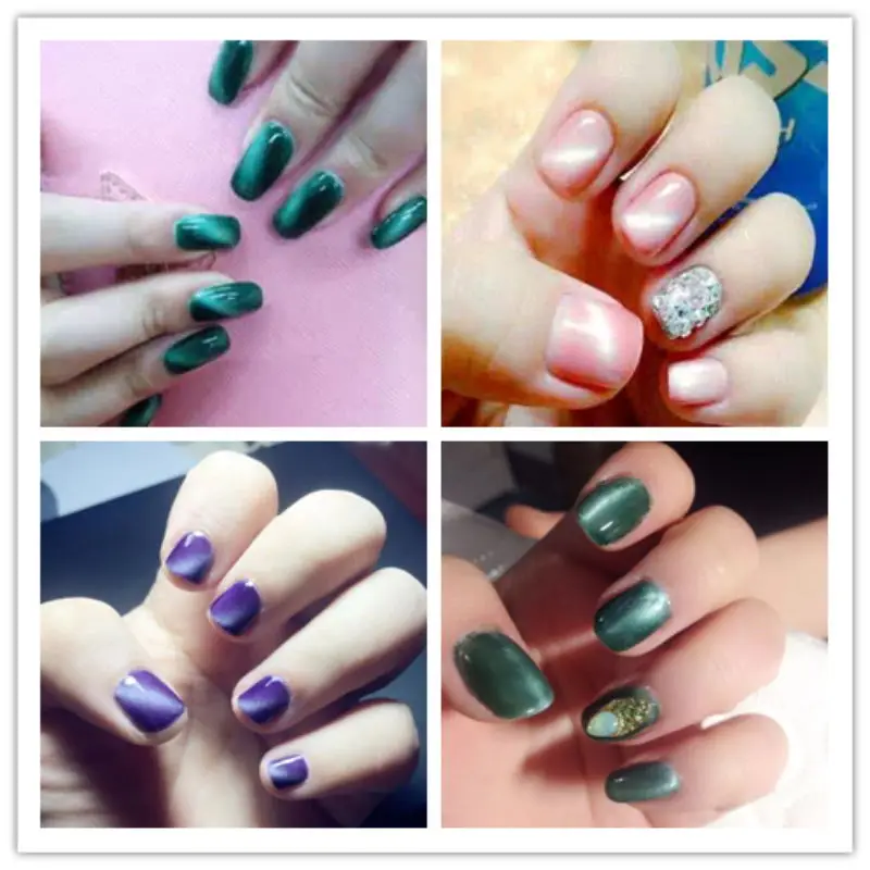 Зация Хамелеон Гели для ногтей с сияющими блестками лак Магнитная Лаки Цвет