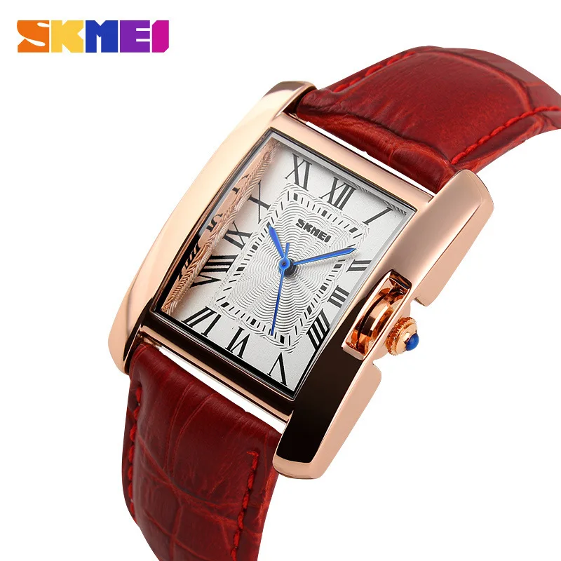 

New 2020 Rose Gold Watch Women Leather Band Square Dial Quartz Analog Wrist Watch Fashion Luxury Women Watches relogio feminino