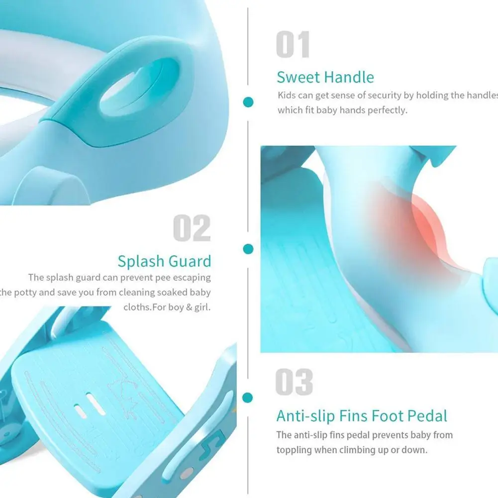 Детское сиденье для приучения к горшку, детское сиденье для унитаза с регулируемой лестницей, детское сиденье для унитаза