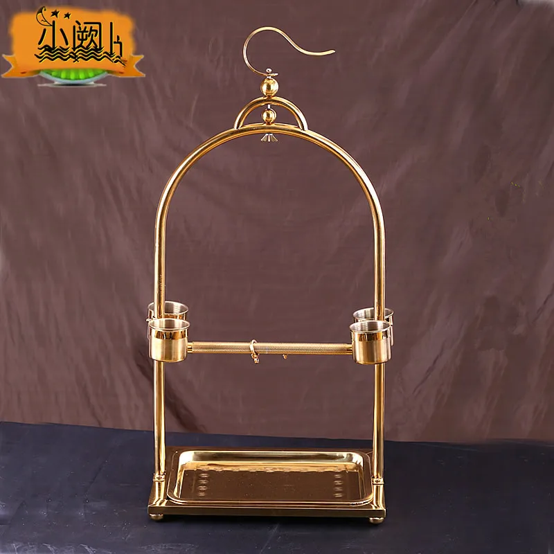 

parrot stand golden color 4 sizes