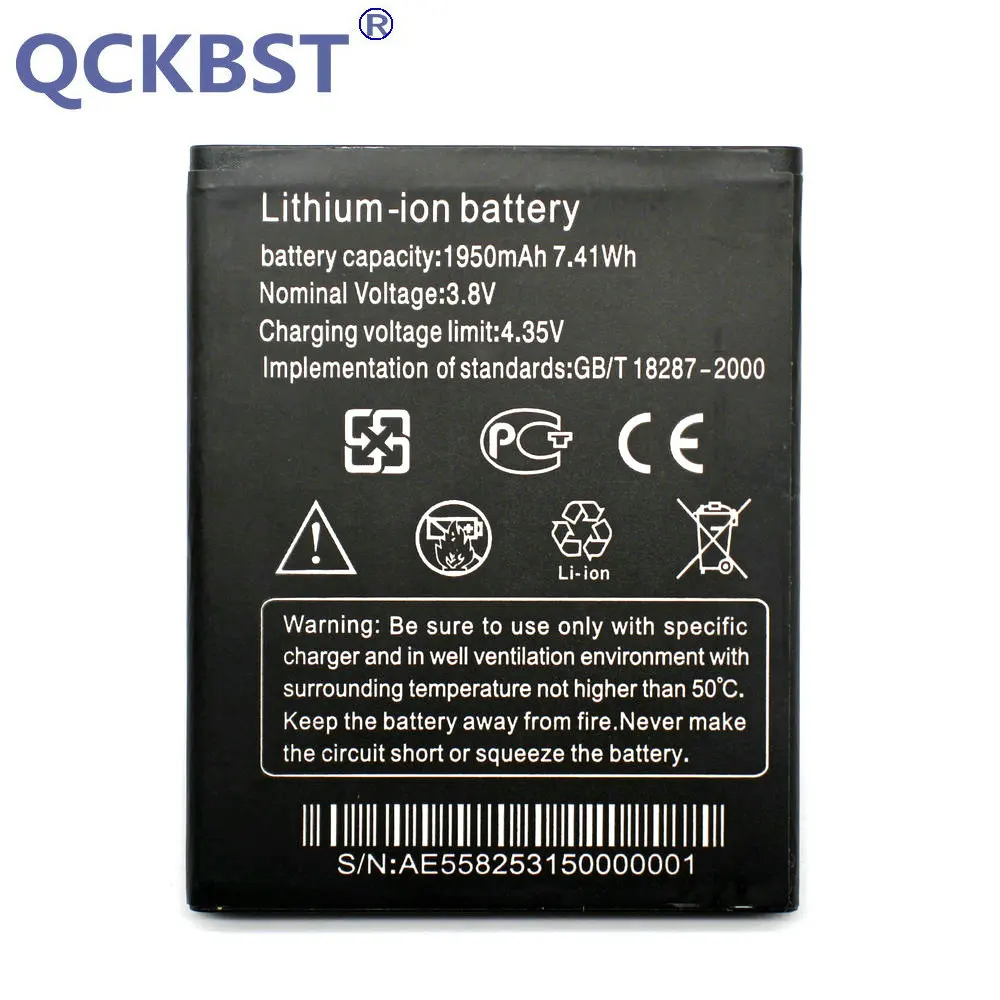 QCKBST 1950mAh батарея для THL T5 T5s DNS S4705 4705 телефон оригинальные сменные батареи в