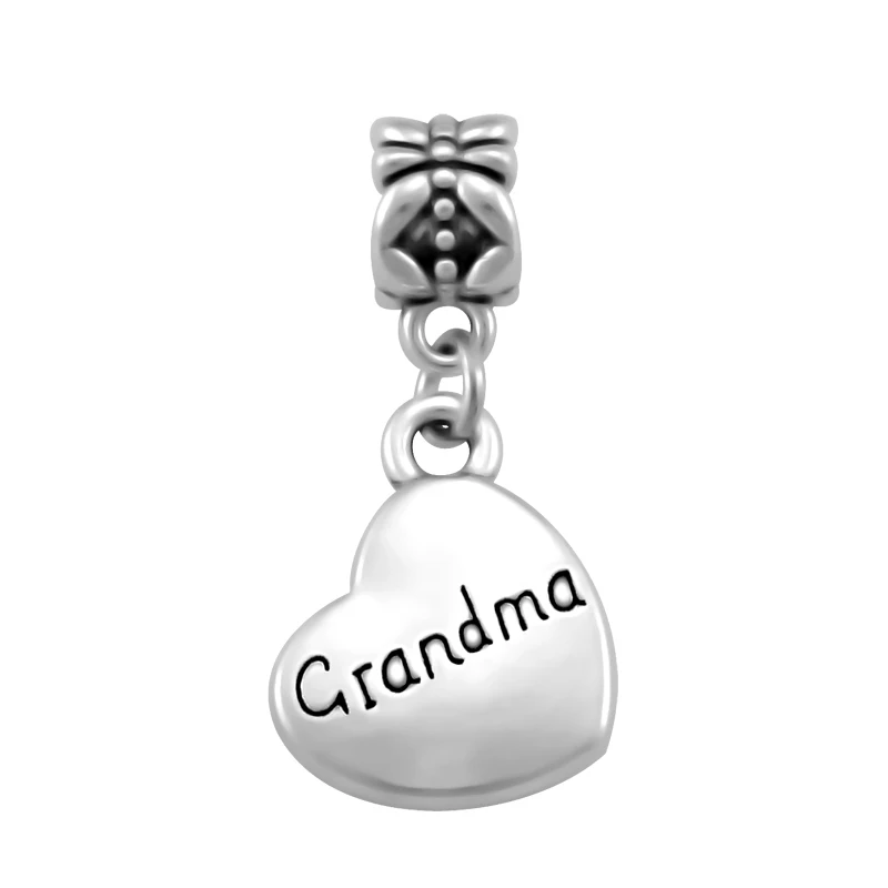 Сердце Семейный комплект кулон брат Подвески Fit Pandora Браслеты DIY Ювелирные