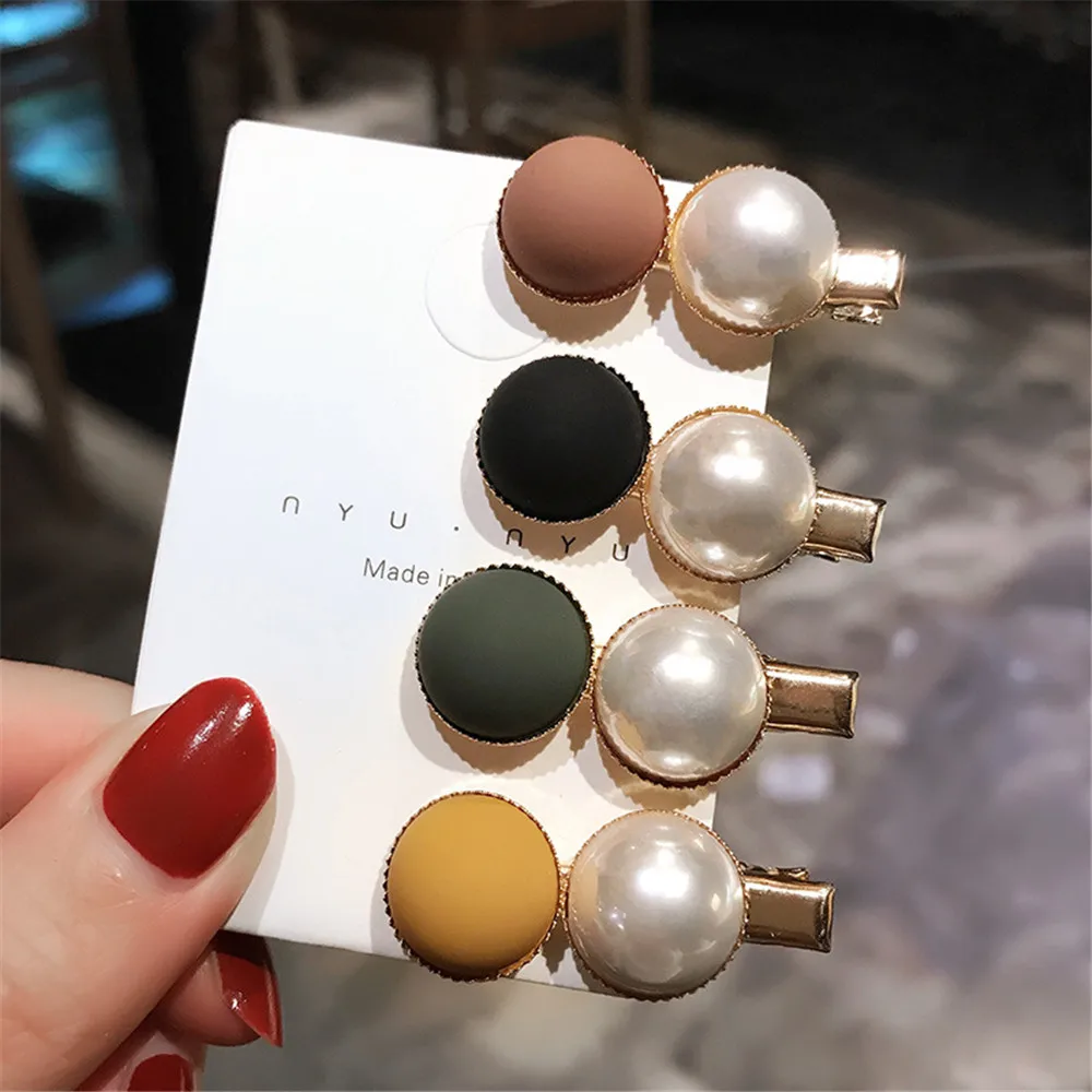 1 шт. модная заколка-скраб для волос из бисера конфет милые заколки с жемчужинами