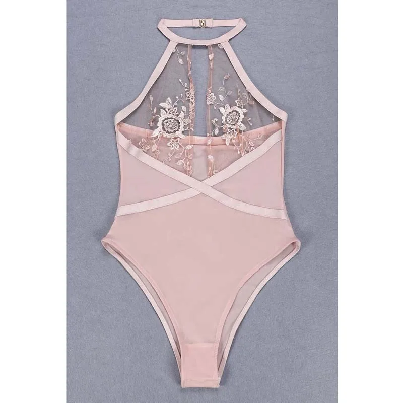 ERDAOBEN сексуальное боди женщин Sleeveles Playsuit спинки Лето Bodycon комбинезон кружевные