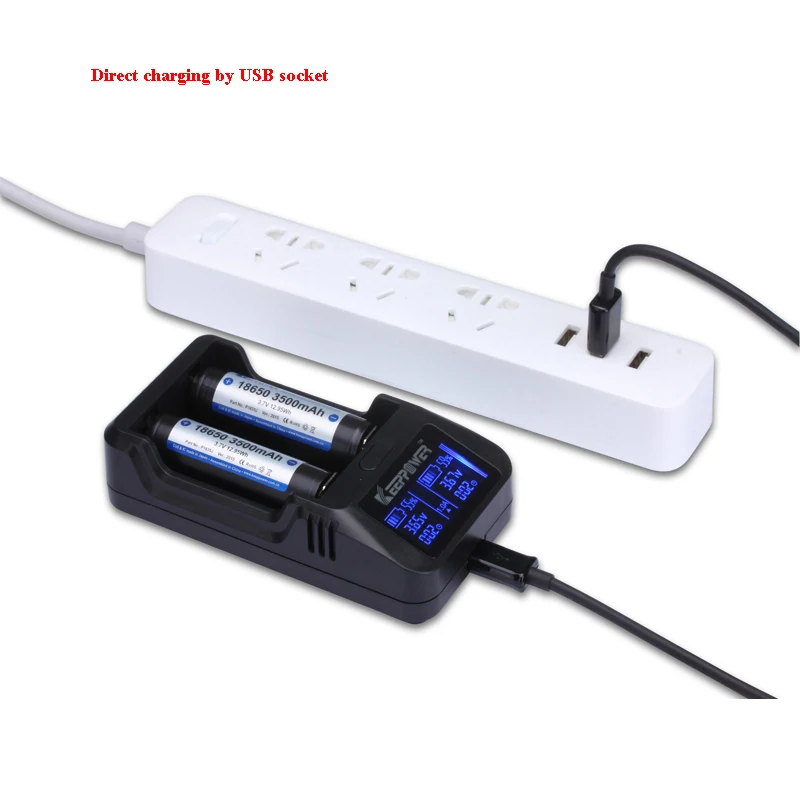 ЖК зарядное устройство KeepPower L2 3 7 В 26650/18650/18500 Intelligent литий ионный аккумулятор