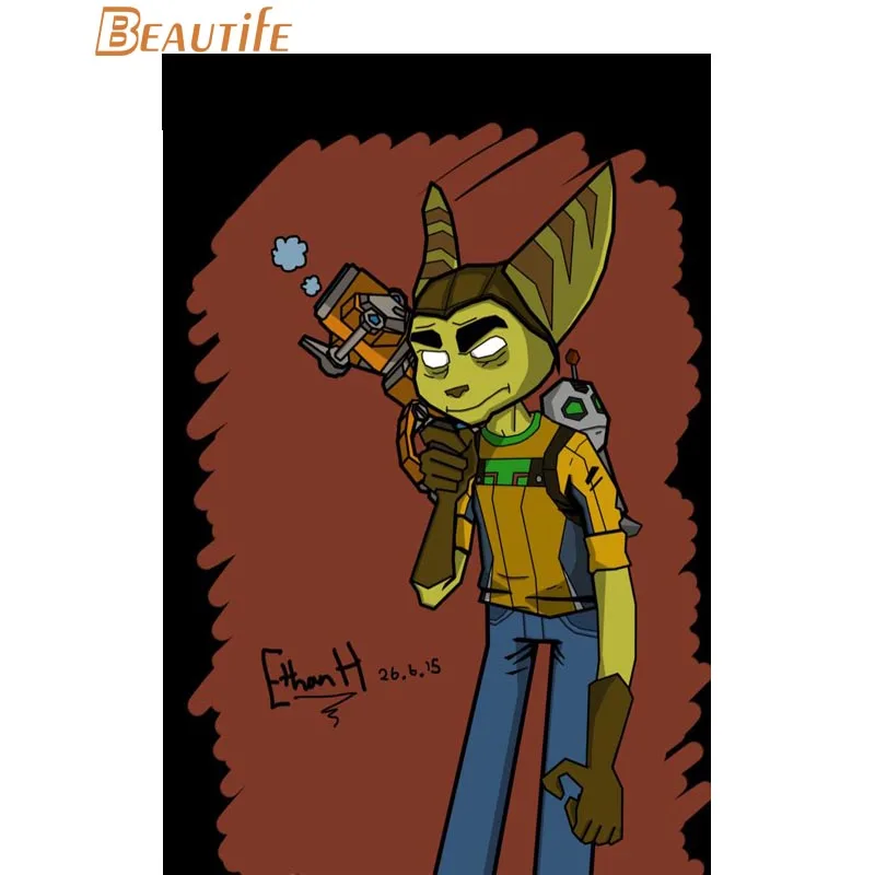 Постер Gorillaz на заказ украшение для дома модный настенный постер из шелковой