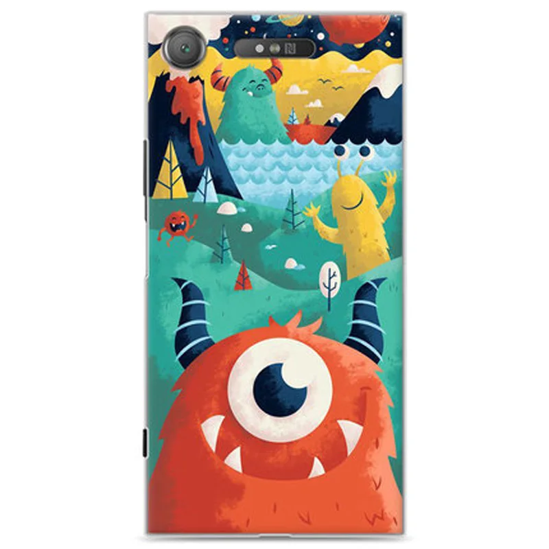 For Sony Xperia XZ1 Case Hard PC Slim back Cover G8342 case Shockproof hard plastic bumper cases XZ 1 coque | Мобильные телефоны и