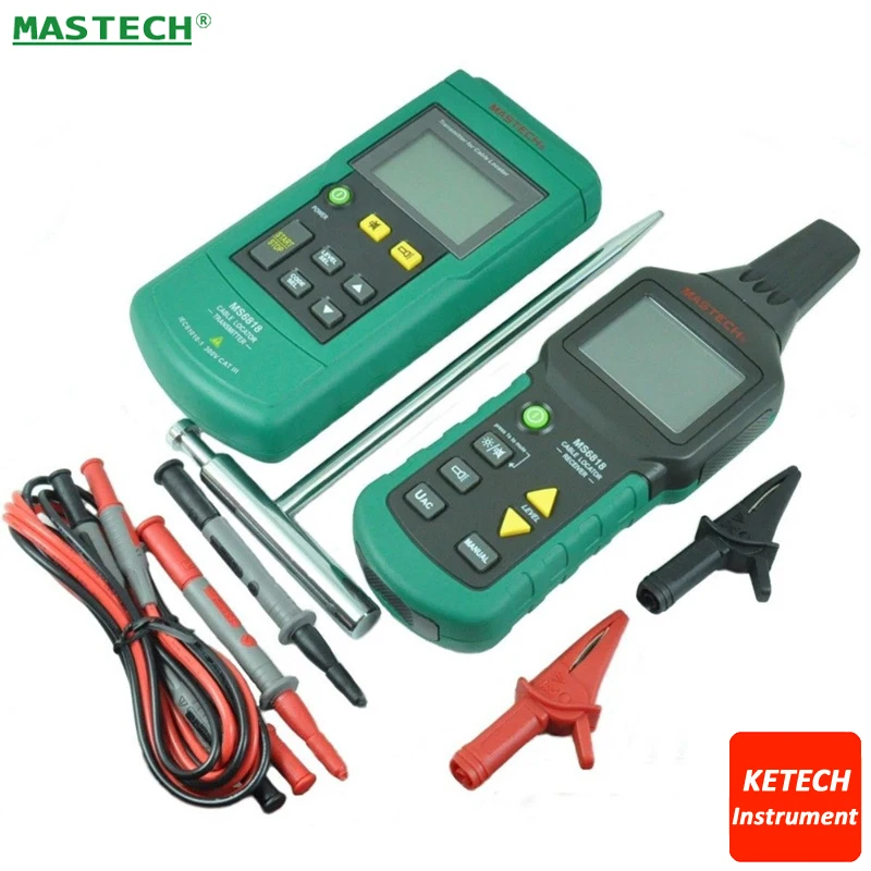 MS6818 жильный кабель Tracker Finder металлические трубы Locator тестер автоматический