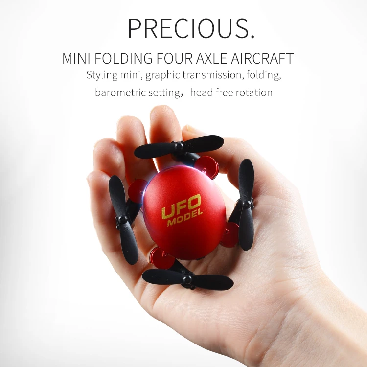 

Мини FPV Радиоуправляемый Дрон удерживание высоты НЛО Микро Карманный Дрон с HD камерой 2 МП Безголовый режим Радиоуправляемый вертолет Квадр...