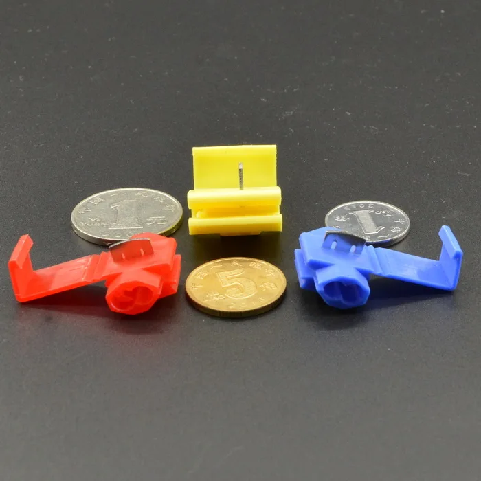 Проводки быстрый разъем для без потерь сломанной кабеля к югу от линии желтую