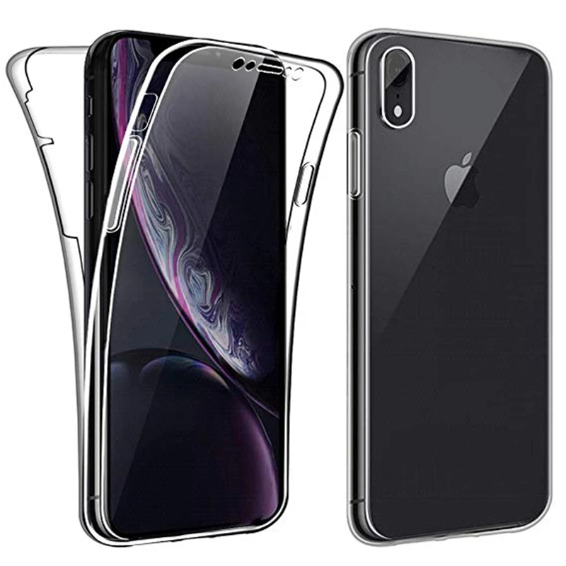 Чехол для iphone 7 8 X XS MAX XR 10 6 6s Plus se 5 5S из мягкого ТПУ с прозрачной защитой от падения |