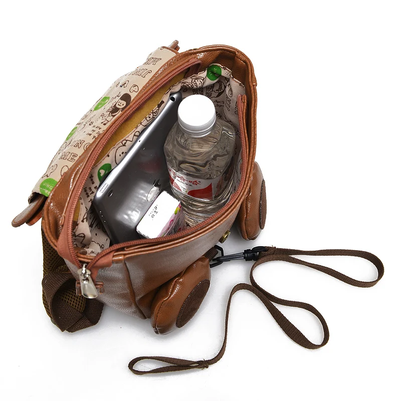 Милые школьные сумки с медвежонком для девочек и мальчиков детские рюкзаки