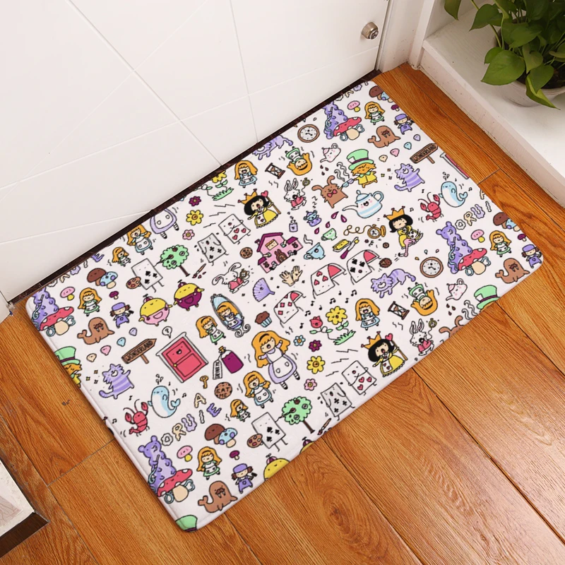 2017 новые милые ковры с мультяшным принтом Нескользящие кухонные коврики для дома