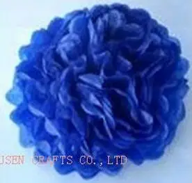 NO22 Royal Blue Продвижение продаж Diy 1" 30 см 1 шт бумажные цветы целующийся шар Свадьба для домашней вечеринки на день рождения автомобиль декоративная ткань бумажные помпоны - Цвет: NO22 Royal Blue