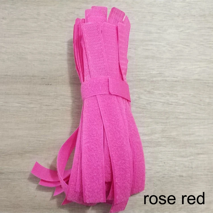 rose red 20 шт. клейкая крепежная лента Щупы для мангала кабельные стяжки крюк и петля крепежи stick Пряжка ремень пластиковая стяжка вернуться назад Magic клейкие ленты - Цвет: rose red
