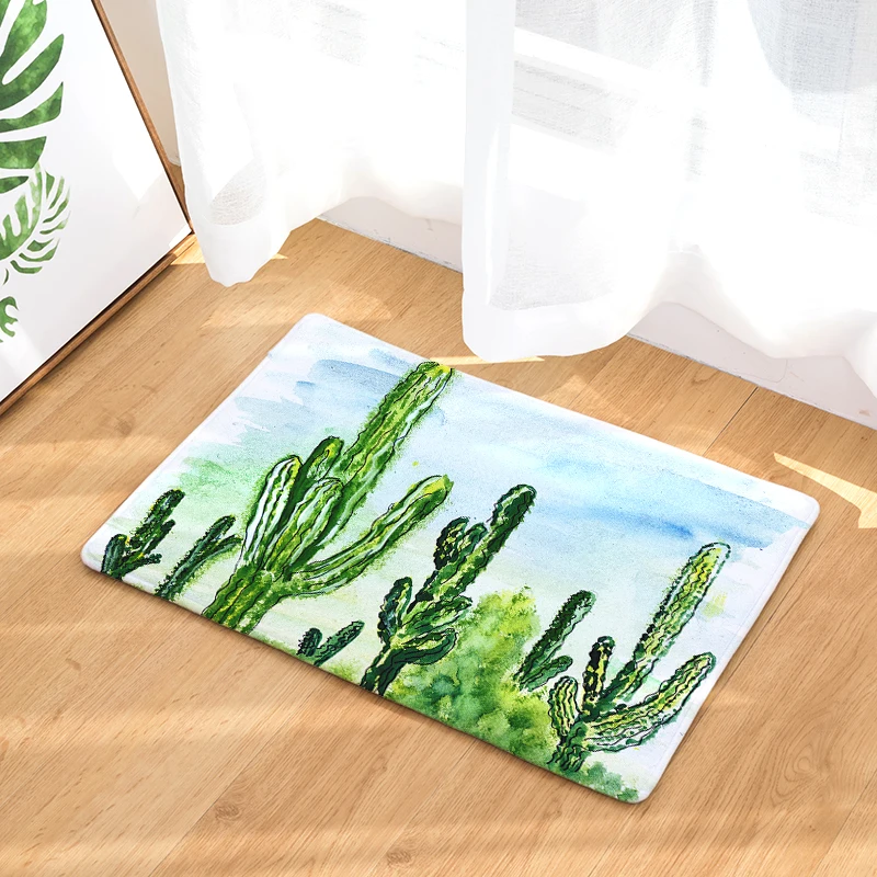 Придверные коврики с принтом кактуса для кухни ванной комнаты 40X60or50x80cm | Дом и сад