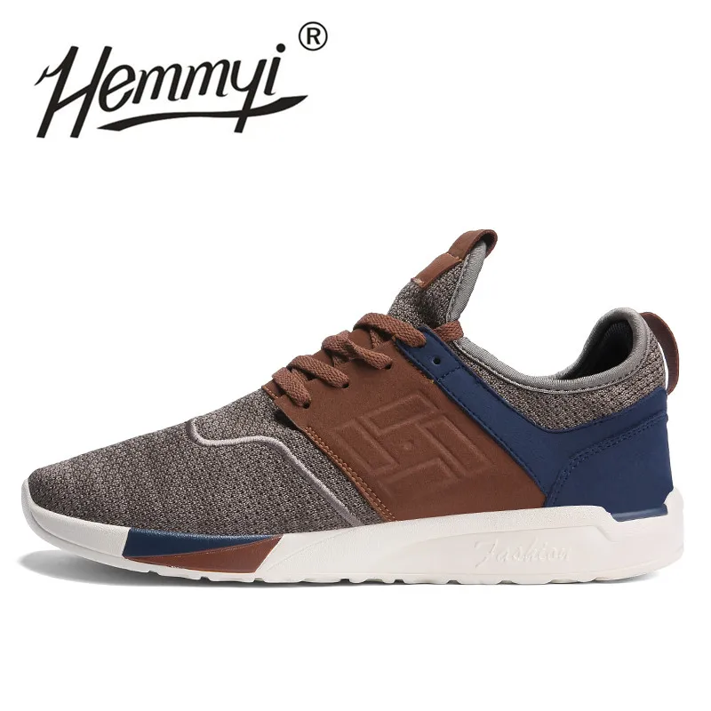 hemmyi new Spring Summer Men Sneakers Shoes Breathable Wear-resistant Casual Light mesh masculino adulto | - Фото №1