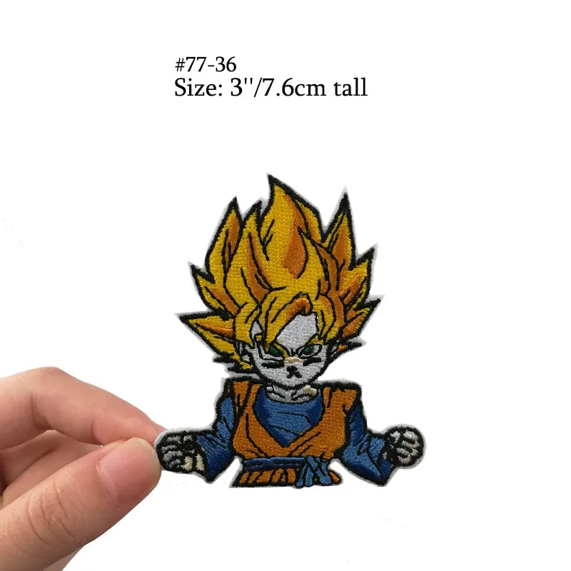 Драконий жемчуг Сон Гоку шорты Piccolo Namekian ball King Piccolo логотип нашивки для одежды одежда ТВ фильм костюм с вышивкой - Цвет: Латунь
