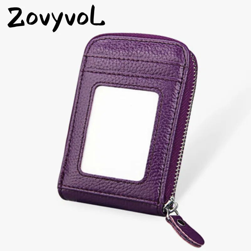 Новинка 2021 11 цветов блокирующие кошельки ZOVYVOL с RFIDUnisex держатель для кредитных
