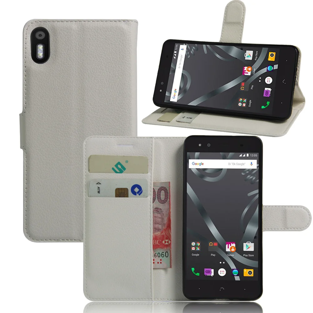 100 Шт./лот Новый 2016 Люкс ИСКУССТВЕННАЯ Кожа Флип Чехол для BQ Aquaris X5 Кошелек Стенд