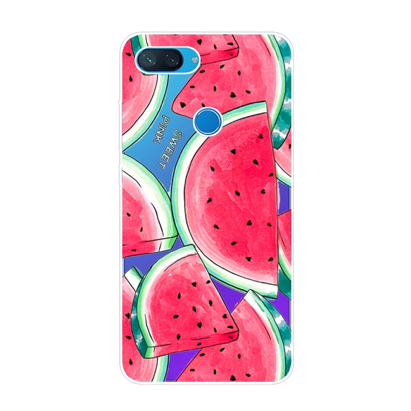 Чехол для Xiaomi mi 8 Lite 6 26 дюймов чехол мягкая задняя крышка из ТПУ телефона