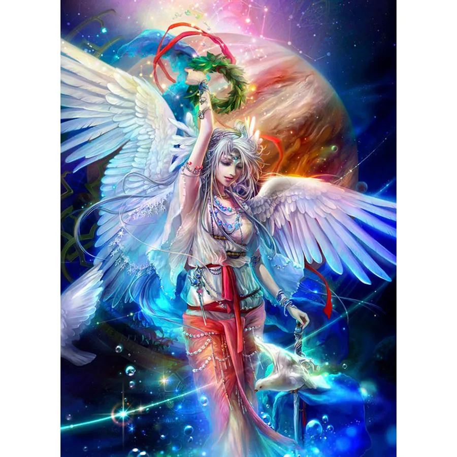 Needlework diy diamond painting cross stitch full mosaic 5D embroidery angel girl icon Home Decoration ST180 | Дом и сад