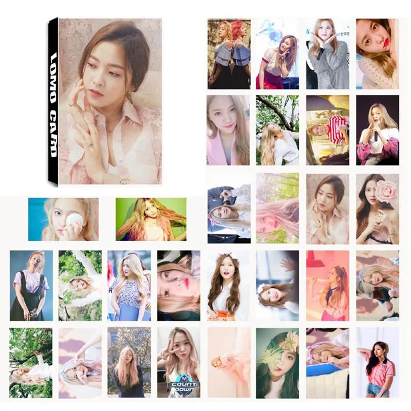 30 шт./компл. K POP красный бархат Новые Ablum Lomo карты самодельные бумажные фото
