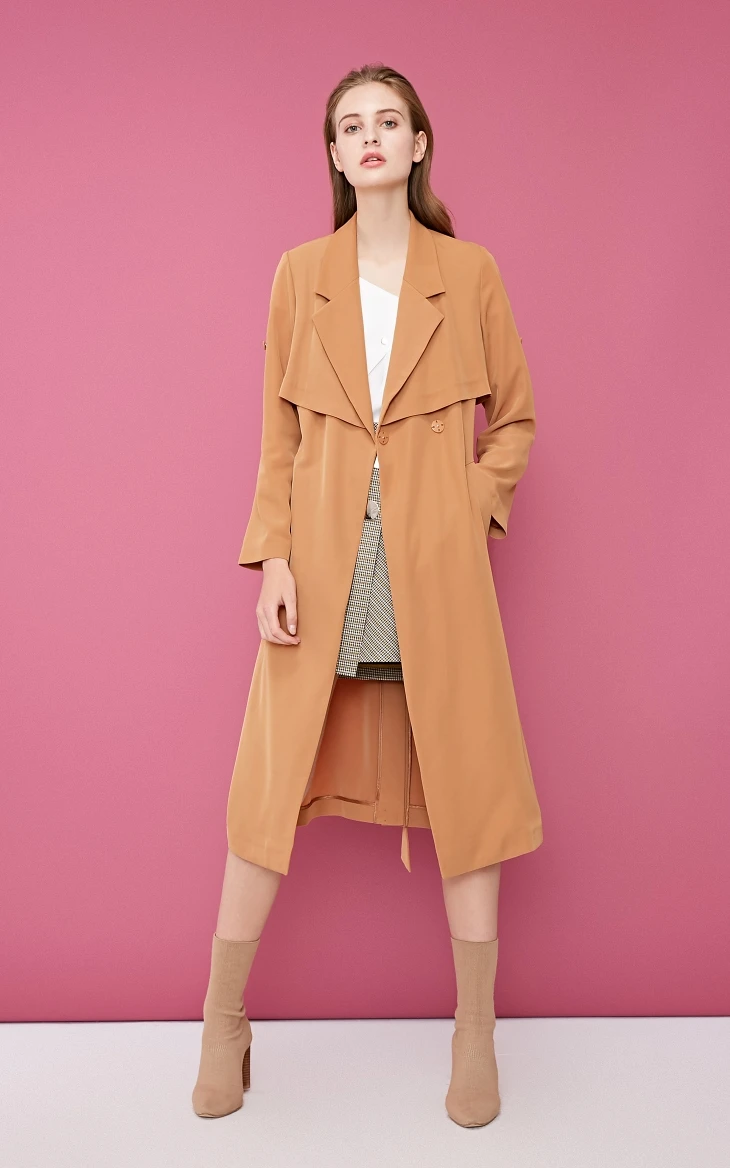 Vero Moda куртка женская О товаре задняя крышка с лацканами, шнуровка, высокие чистый Тренч | 318321541