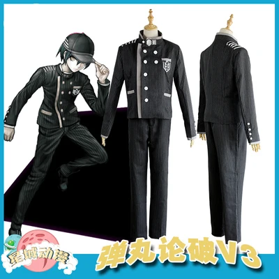 

Высококачественная школьная форма Shuuichi из японского аниме супер данганронпа саихара, Женский костюм для косплея, пальто + брюки + шляпа