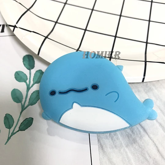 Bluewhale Универсальный кронштейн-подставка для телефона, расширяющаяся подставка, растягивающийся держатель для телефона, милая мультяшная подставка для iphone 7 8 X XS MAX - Цвет: Bluewhale