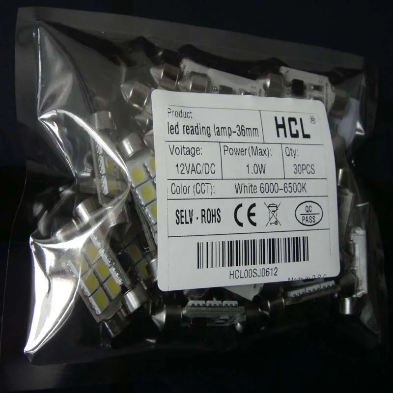 Внутренняя светодиодная лампа 36 мм светодиодный купольный светильник для чтения