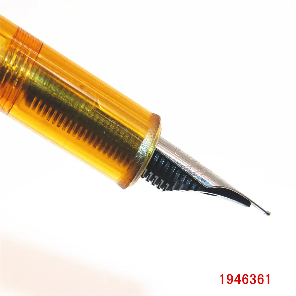 JINHAO 991 прозрачная перьевая ручка кофейного цвета новые студенческие Детские