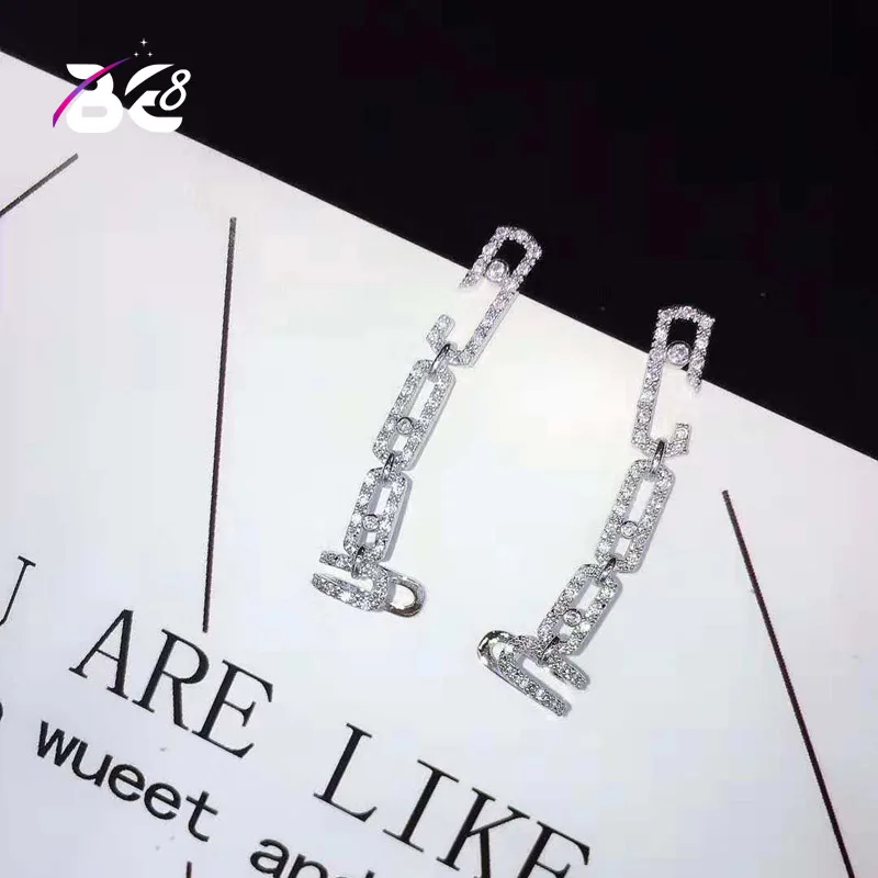 Be 8 Новое поступление нормальное качество AAA серьги с цирконием кубической