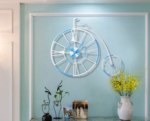 20 inches Wall Clock 20 дюймов большие настенные часы Saat Relogio de parede Duvar saati Ретро немой часы креативная мода искусство Бар Настенные украшения часы - Цвет: 20 inches Wall Clock