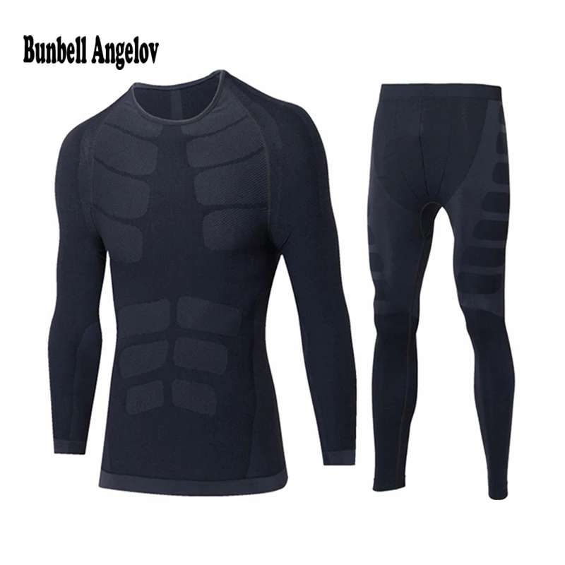 Термобелье мужское быстросохнущее с o образным вырезом|thermal underwear set men|thermal setslong john