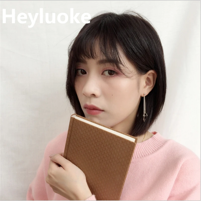 

Hot Ethnic Style Hyperbole Long Tassel Earring Link Chain Square Triangle Earrings For Women Earings Jewelry