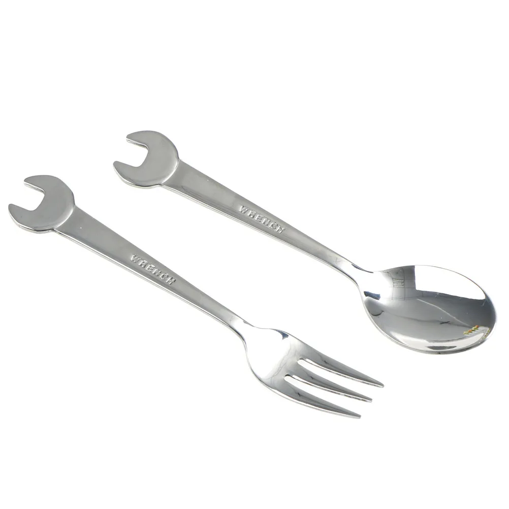 1 предмет ключ дюймовый стандарт Нержавеющая сталь столовая ложка вилка