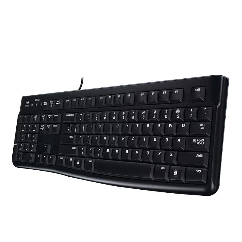 Клавиатура Logitech K120 игровая Проводная эргономичная с usb портом|computer keyboard|logitech