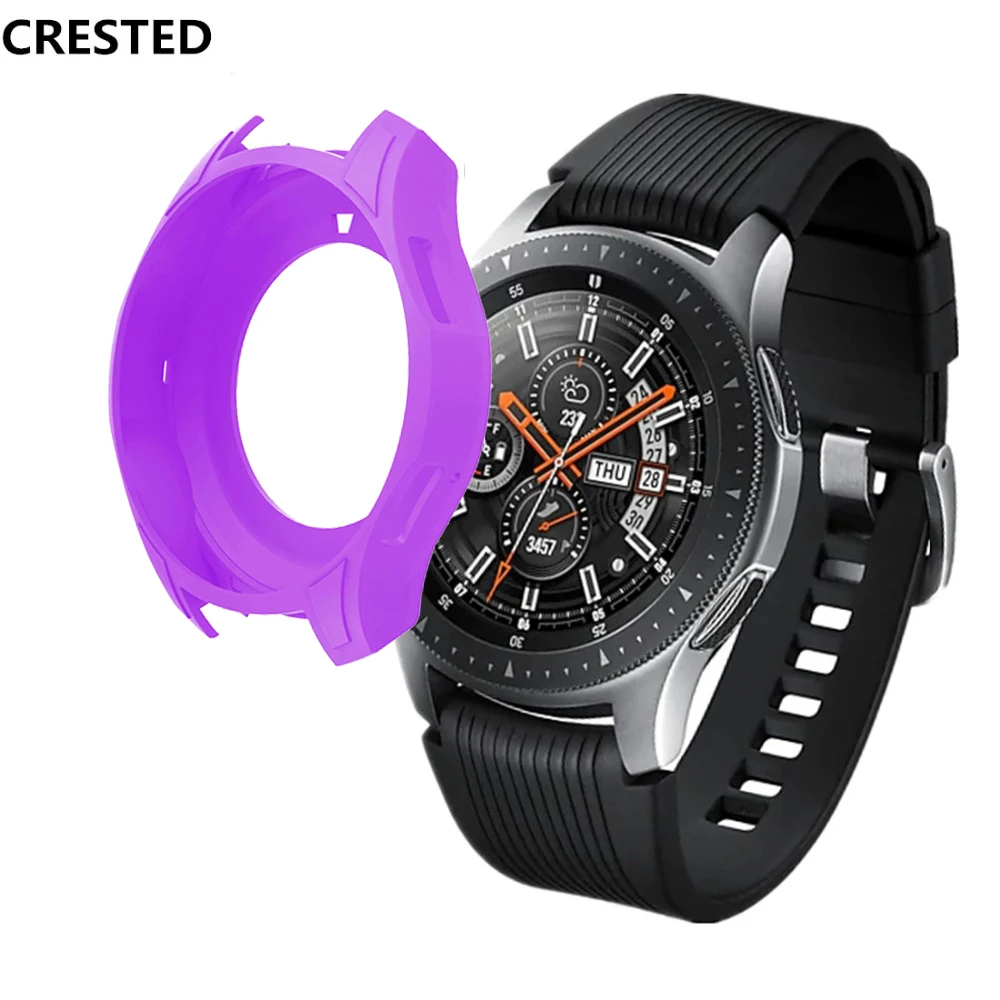 Стильный защитный чехол для Samsung Galaxy Watch 46 мм/Gear S3 Frontier силиконовый противоударные