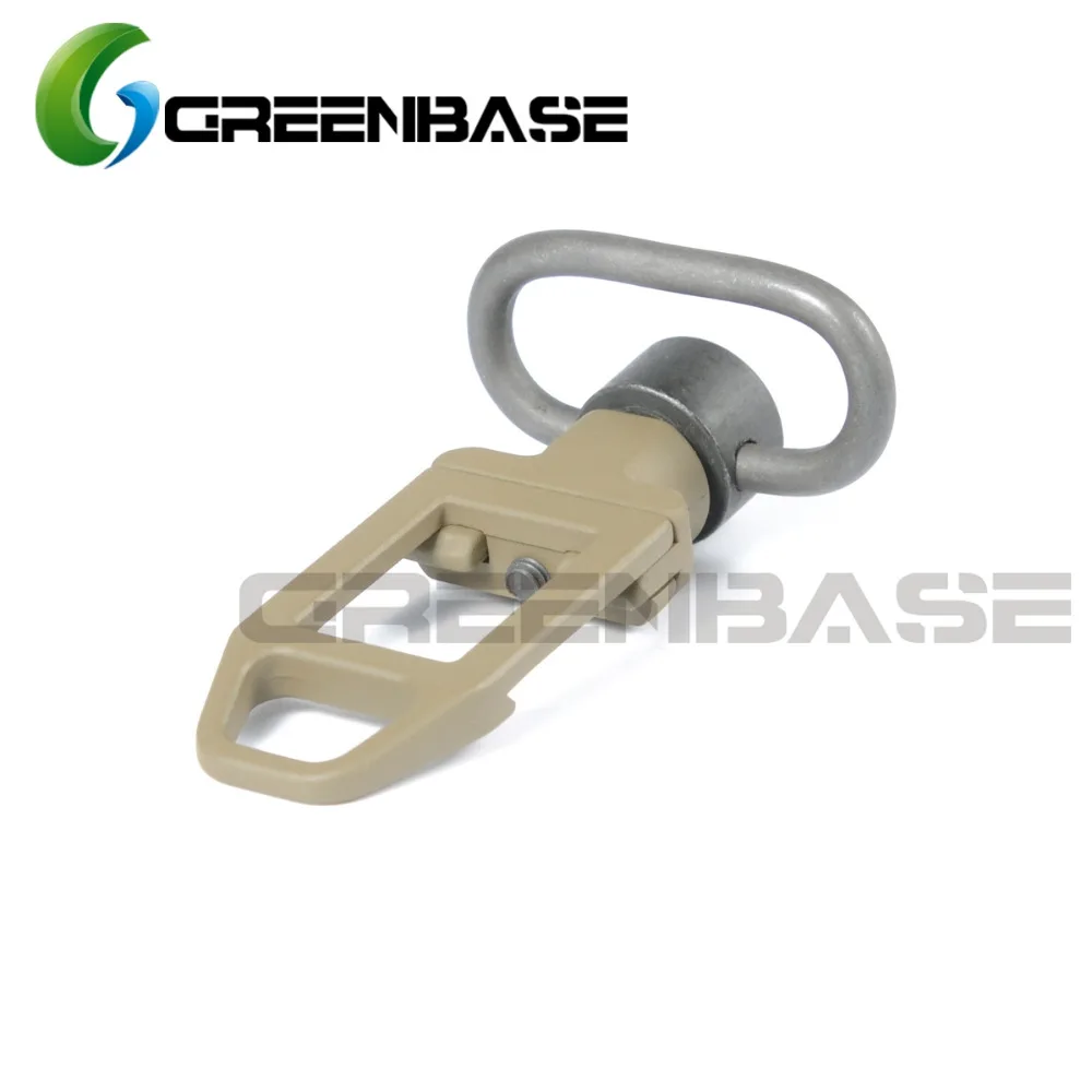 Greenbase Тактический Quick Release антабка 1 25 ''строп петля Сталь поворотные крепления