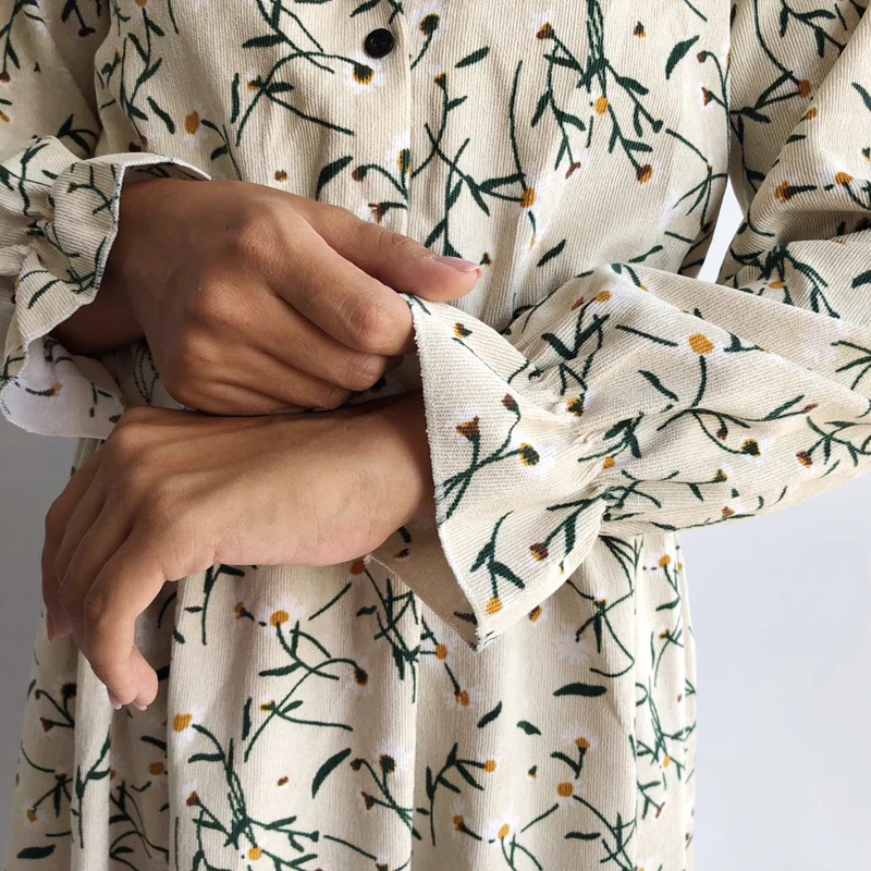 Платье женское с эластичным поясом|dress vestidos|floral printbeach dress |