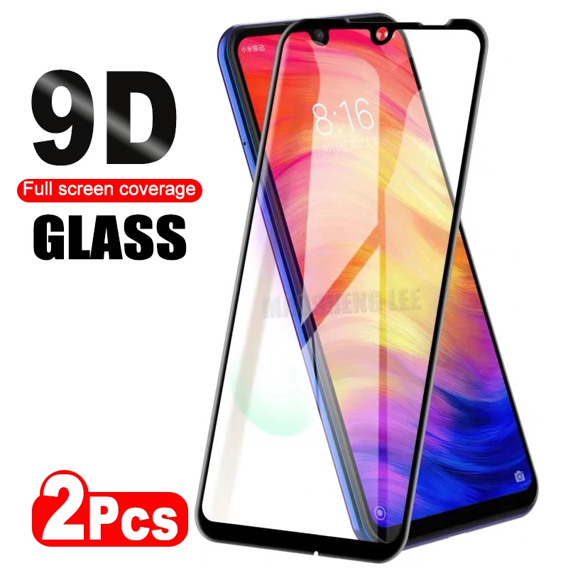 Стекло 2 шт./лот для Xiaomi Redmi Note 7 закаленное стекло Защита экрана с полным покрытием