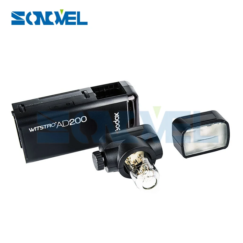 В наличии! Карманная вспышка GODOX AD200 2 4 ГГц 8000 с 2900 Вт мАч|flash light|flash hssflash head |