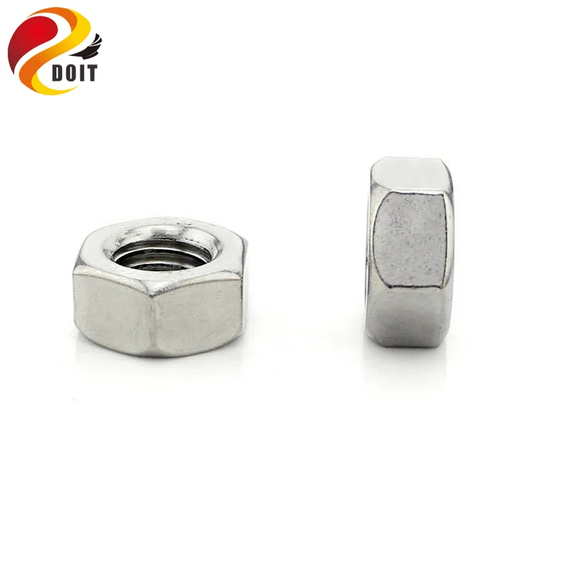 Шестигранные Гайки DOIT 100 шт./упак. M4 гайки A2 из нержавеющей стали подходят для
