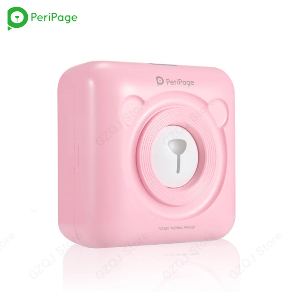 1 Pink Printer Этикетка Mini Pocket Photo Printer Мобильный телефон Портативный ручной принтер Маленький принтер Mini Picture Printer для телефона Android IOS - Цвет: 1 Pink Printer