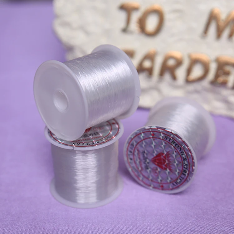 Новинка 3 шт. кристалл нейлоновая линия белый бисер шнур провод сделай сам нить